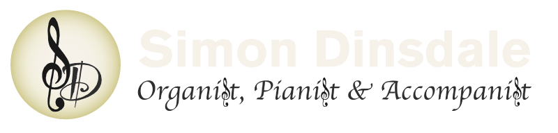 Simon Dinsdale Logo - Organist, Pianist and Accompanist